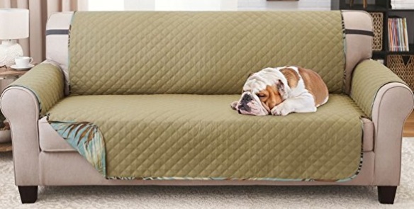 Luxurious Reversible Quilted SOFA Protector that Keeps furniture safe from pets, stains, and spills