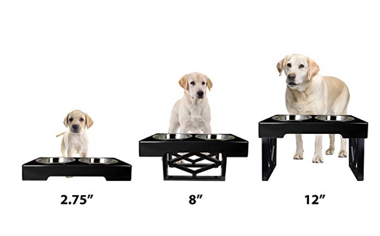 Adjustable Elevated Dog Bowls 