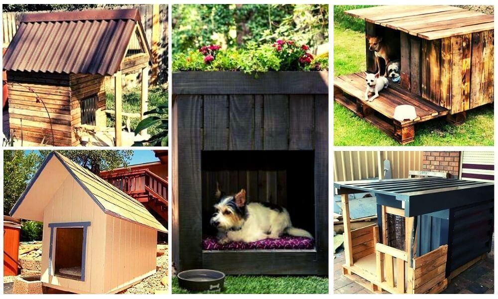 11 DIY Pallet Dog House Plans and Blueprints