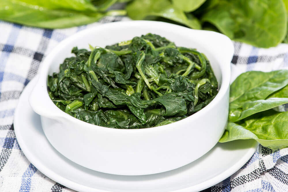 How to serve spinach to dogs