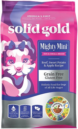 Solid Gold Mighty Mini Small & Toy Breed Grain-Free Beef, Sweet Potato & Apple Dry Dog Food